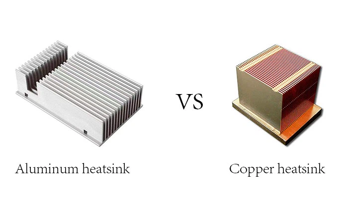 Copper Vs Aluminum Heat Sinks2 Kupfer gegen Aluminium Kühlkörper2