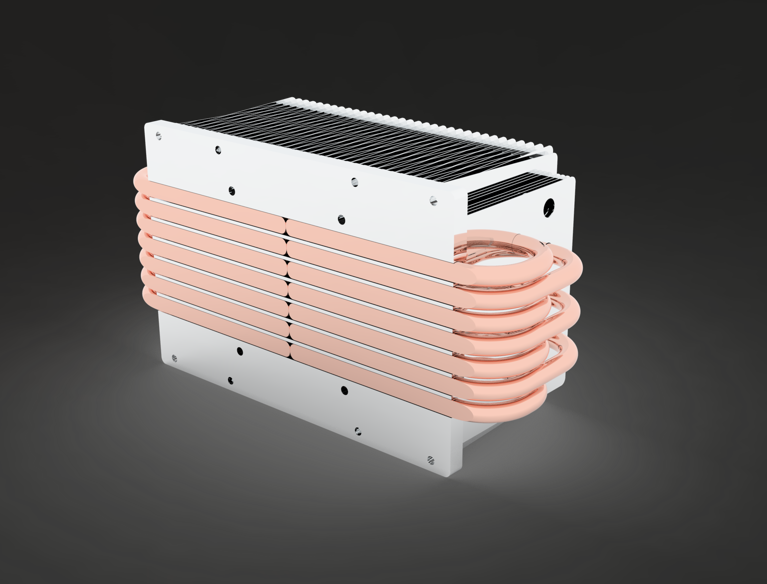 Maßgeschneiderter Reißverschluss-Kühlkörper mit Lötwärmerohr, anwendbar für Hochleistungs-LED
