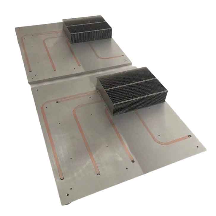 Kühlkörper mit Kupfer-Wärmerohr-Baugruppe, Kühlplatte für Lasermaschine