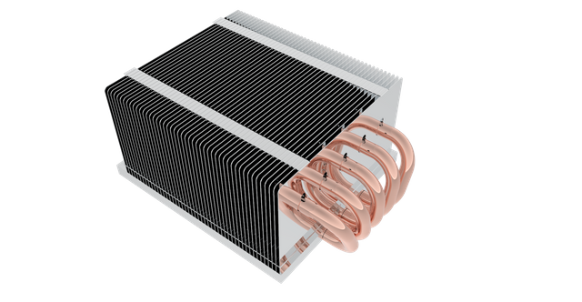 OEM CPU Zipper Fin Cooler Kühlkörper Dual 5 Heatpipe Kühlkörper